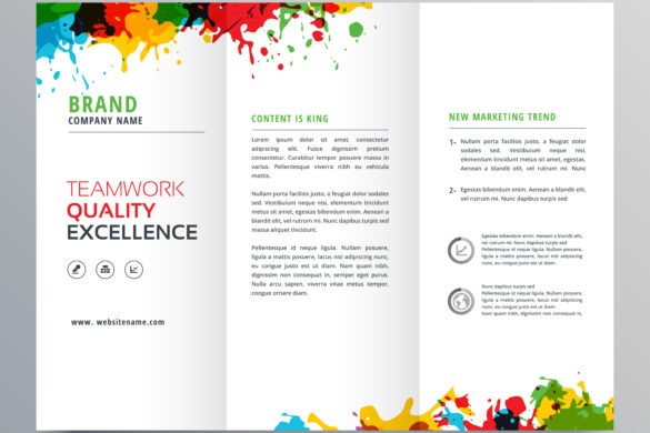 Colorful brochure printing - commercial printing services